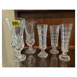 Crystal vases (5)