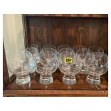 Vintage crystal titled glassware