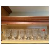 Fostoria crystal pedestal water glasses (13)