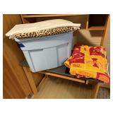 Tote of Iowa State Cyclone fleece, fabric yardage,