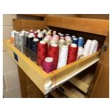Spools of sewing thread