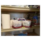 Paper products, consumables, baking pans, plastic
