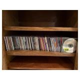 Shelf of music CD