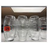Lot of football glasses