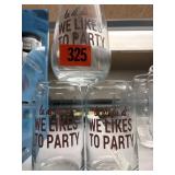 3 party glasses