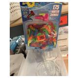 Science beakers and balloons