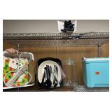 Beverage dispenser, cooler, utensils, etc.