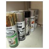 Misc lot of metallic sprays etc