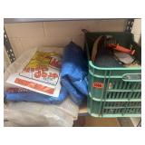 Lot of tarps and painting supplies