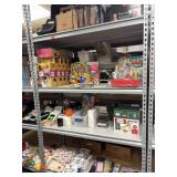 Large metal shelf only. Items not included