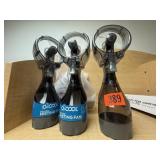3 battery operated spray fans