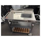 36 x 21 x 36 stainless steel Charbroil cart -wet