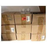 9 Boxes of mini plastic shot glasses. 30 pieces