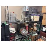 2 - shelving racks, 75 x 44 x 24 includes extra