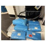 Several beach blankets in a bag