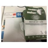Lot of copy paper and brochure paper