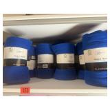 Several NEW blue blankets