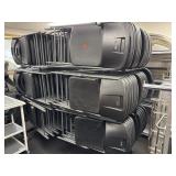 Approximately 75, New, black Lifetime chairs 21 x