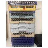 Plastic racks for washing cups