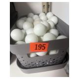Basket ping pong balls