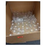 Large box of plastic water bottles 16 oz