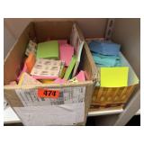 Large boxes of Post it notes