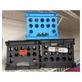 3 large plastic crates