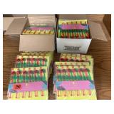 Plastic flammingo drink stirrers