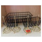 Misc baskets with receipt holders