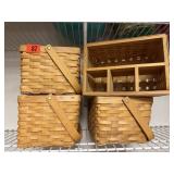 4 bottle carry baskets