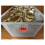 Basket of different rubs, spices and seasonings