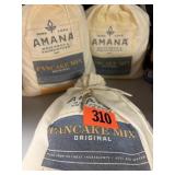 3 Bags of pancake mix Amana shops