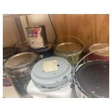 Lot of opened paints