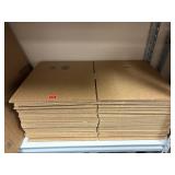 Lot of 14x13x2 cardboard boxes.