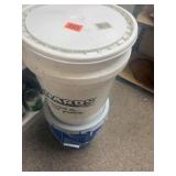 2 buckets filled with salt for ice