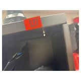 Metal black shelf only. Contents not included