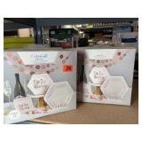 12 party packages with plates, garland, more