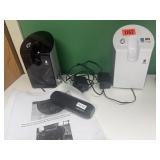 Dip jar with cords and paperwork