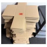 Plastic drawers w/stack of open top boxes