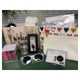 Miscellaneous gifts, glasses, boxes etc
