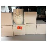 6 bridal cups with lids