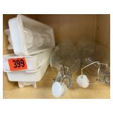 Molds with glass bottles