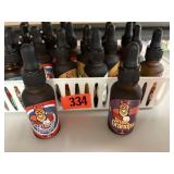 Bottles of flavor drops