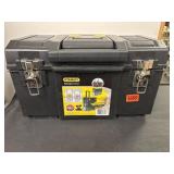 Stanley plastic tool box, like new.