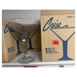 Jumbo martini glasses