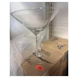 Oversized martini glasses
