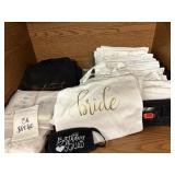 Bridal bags, masks, etc