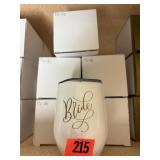 6 bridal mugs with lids