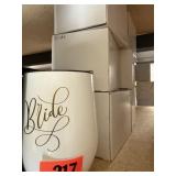 6 bridal mugs with lids