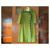 Vintage green dress coat
